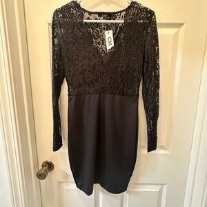 CBR Black Lace Long Sleeve Dress